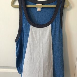 White and Blue Tank Top